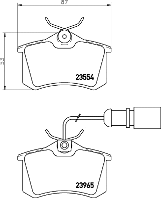Brake Pad Set, disc brake (T5138)