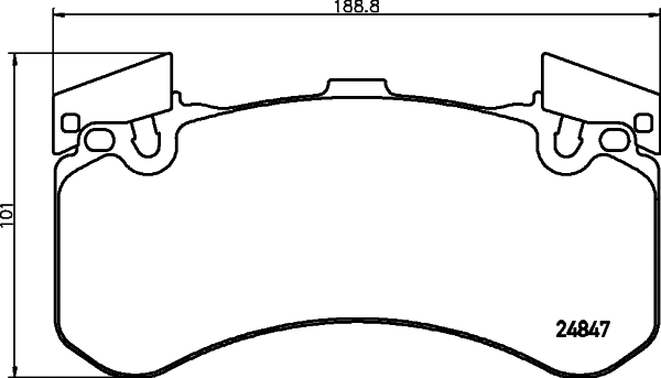 Brake Pad Set, disc brake (T2088)