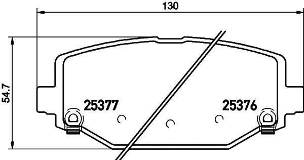 Brake Pad Set, disc brake (T3145)