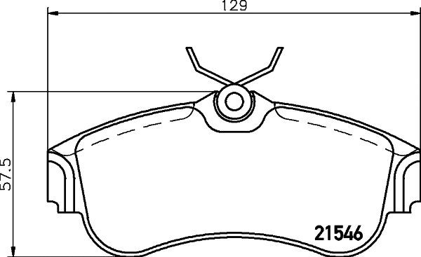 Brake Pad Set, disc brake (T5063)