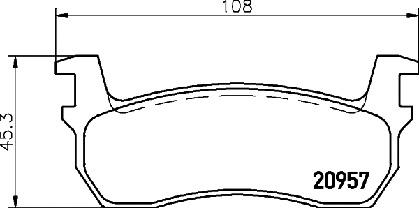 Brake Pad Set, disc brake (T0316)