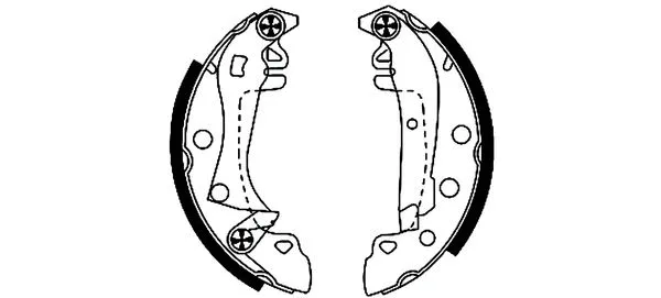 Brake Shoe Set (H8110)