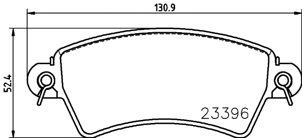 Brake Pad Set, disc brake (T9096)