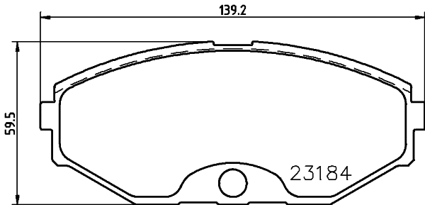 Brake Pad Set, disc brake (T1479)