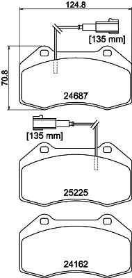 Brake Pad Set, disc brake (T2429)