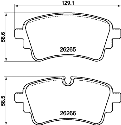 Brake Pad Set, disc brake (T2908)