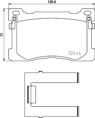 Brake Pad Set, disc brake (T2483)