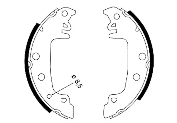 Brake Shoe Set (H8660)