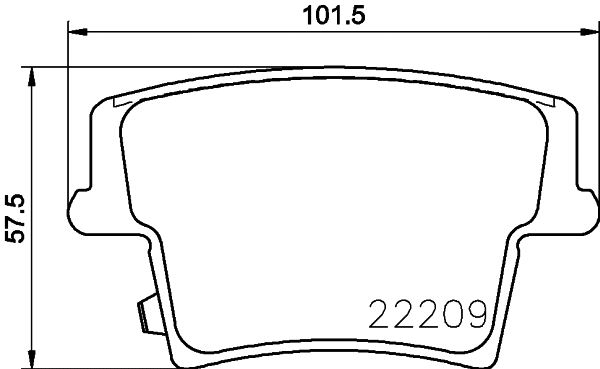 Brake Pad Set, disc brake (T2457)