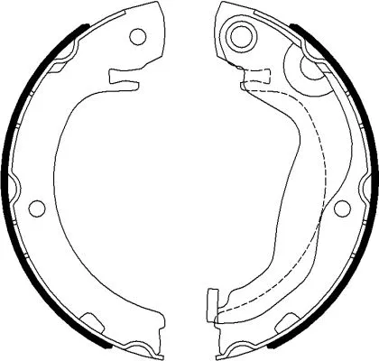 Brake Shoe Set, parking brake (H1781)
