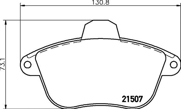 Brake Pad Set, disc brake (T9018)