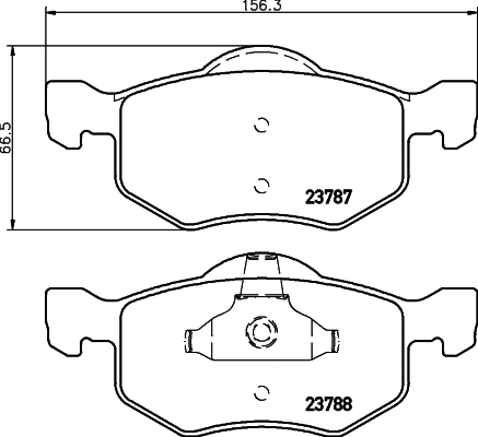 Brake Pad Set, disc brake (T1322)