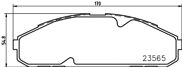Brake Pad Set, disc brake (T1474)