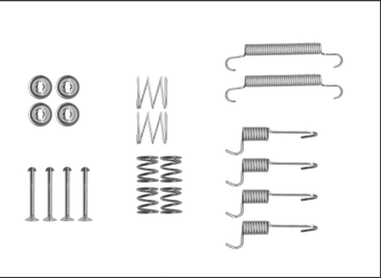 Accessory Kit, parking brake shoes (X0276)