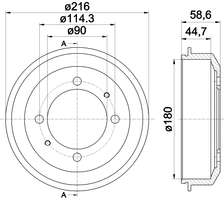 Brake Drum (61380)