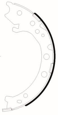 Brake Shoe Set, parking brake (H1839)