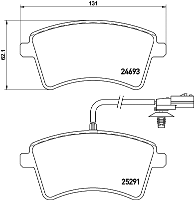Brake Pad Set, disc brake (T2140)