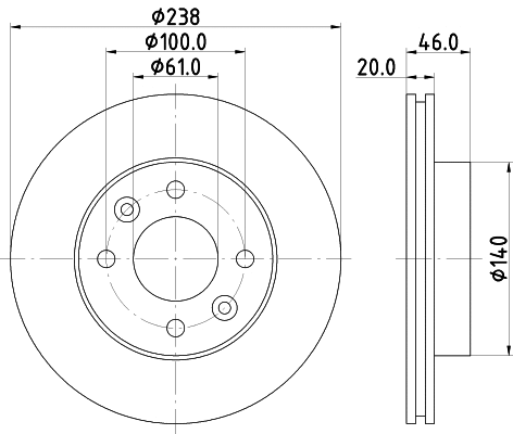 Brake Disc (52825)