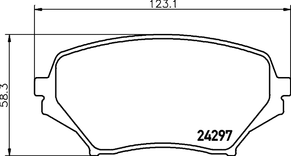 Brake Pad Set, disc brake (T1571)