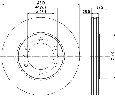 Brake Disc (55304)