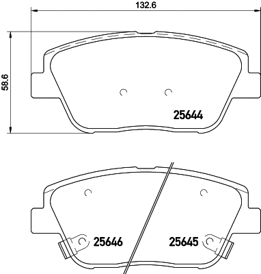 Brake Pad Set, disc brake (T2209)