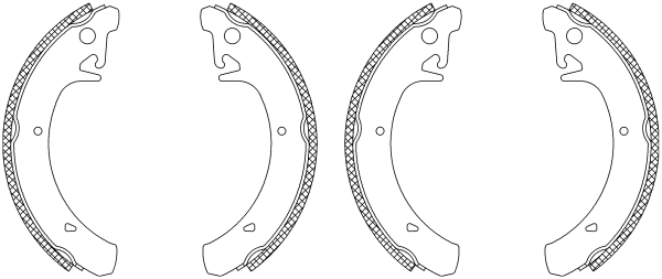 Brake Shoe Set (Q1203)