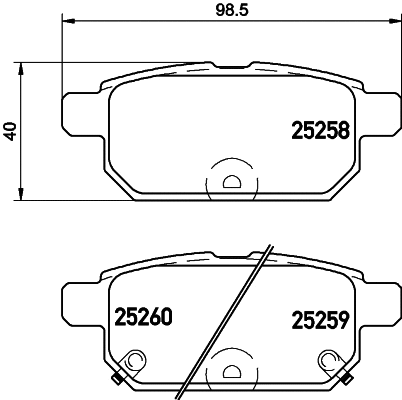 Brake Pad Set, disc brake (T2067)