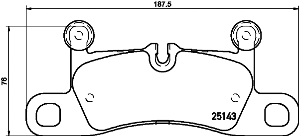 Brake Pad Set, disc brake (T2158)