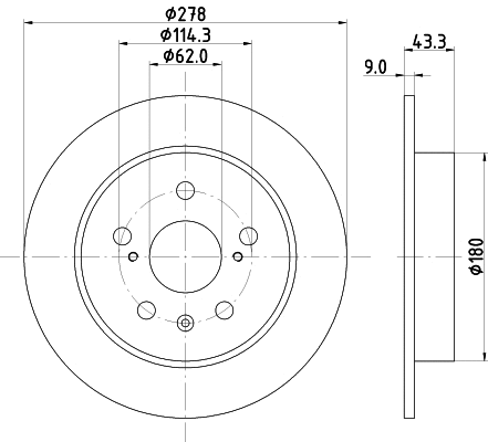 Brake Disc (55253)