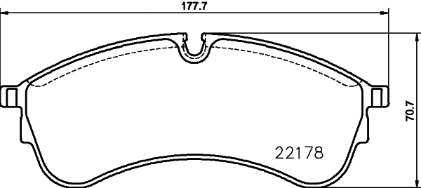 Brake Pad Set, disc brake (T2679)