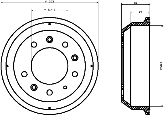 Brake Drum (61286)