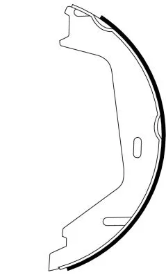 Brake Shoe Set, parking brake (H9705)