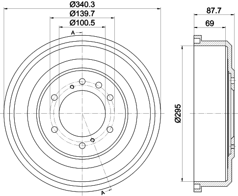 Brake Drum (61370)