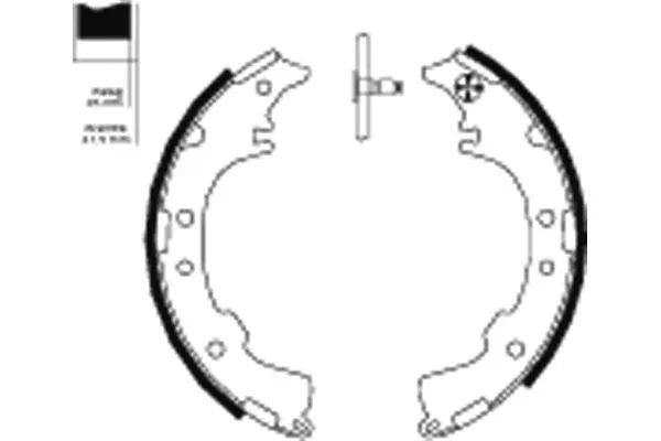Brake Shoe Set (H1686)