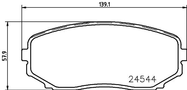 Brake Pad Set, disc brake (T1691)