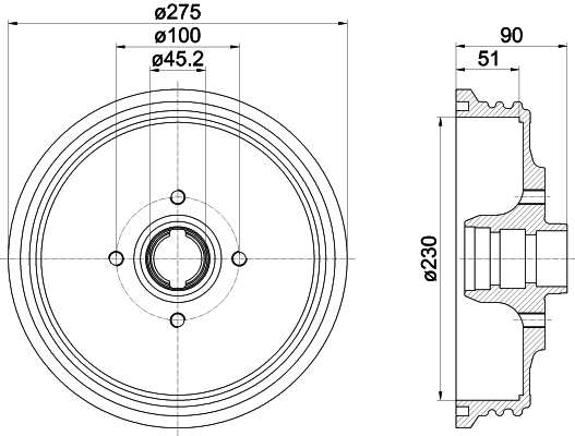 Brake Drum (62911)