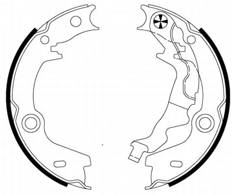 Brake Shoe Set, parking brake (H1729)