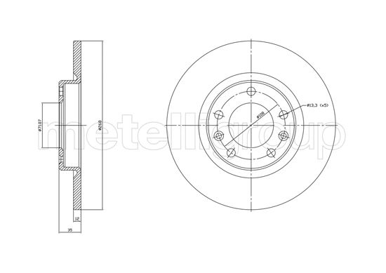 Brake Disc (23-1759C)