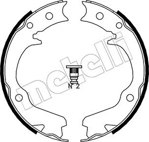 Brake Shoe Set, parking brake (53-0386)