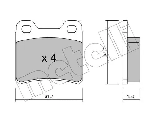 Brake Pad Set, disc brake (22-0141-0)