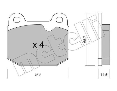 Brake Pad Set, disc brake (22-0013-3)