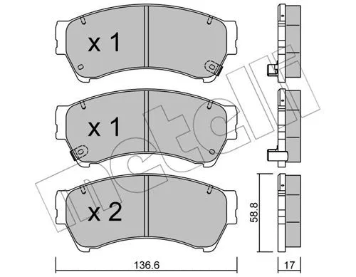 Brake Pad Set, disc brake (22-0924-0)