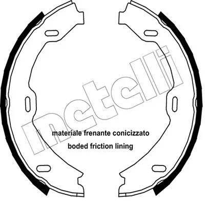 Brake Shoe Set, parking brake (53-0241)