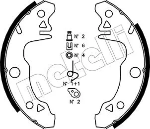 Brake Shoe Set (53-0341K)