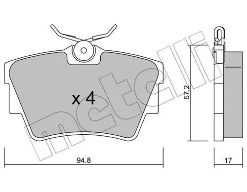 Brake Pad Set, disc brake (22-0635-0)