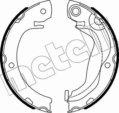Brake Shoe Set, parking brake (53-0527)