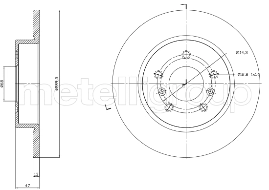Brake Disc (23-1763C)