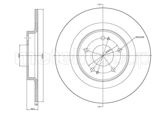 Brake Disc (23-1521C)