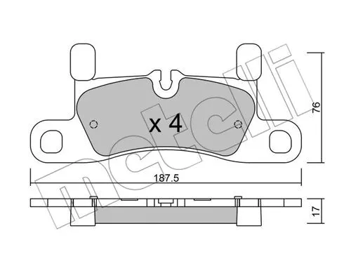 Brake Pad Set, disc brake (22-0958-3)