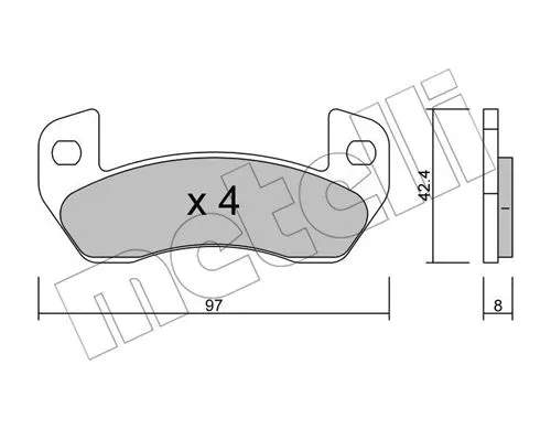 Brake Pad Set, disc brake (22-0925-0)